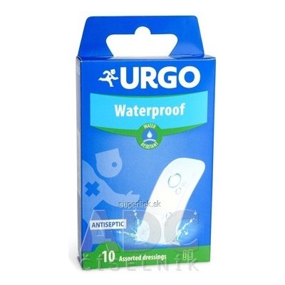 URGO Waterproof vodeodolná náplasť priehľadná, 2 veľkosti, 1x10 ks, 3664492018669