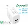 Vapcell QC3.0 USB nabíjací adaptér 18W - 1x USB-A QC3 a 1x USB-C PD