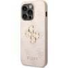 Kryt na mobil Guess PU 4G Metal Logo Zadný Kryt pre iPhone 14 Pre Max Pink (GUHCP14X4GMGPI)