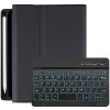 AppleKing puzdro s podsvietenou klávesnicou a priestorom na Apple Pencil na iPad mini 6 / mini 7 - čierne - možnosť vrátiť tovar ZADARMO do 30tich dní