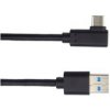 PremiumCord ku31cz3bk USB typ C/M zahnutý konektor 90° - USB 3.0 A/M, 3m