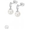 Strieborné visiace náušnice s perlou Lotus Silver LP3478-4/1