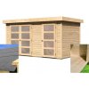 KARIBU HOLZTECHNIK Drevený domček KARIBU MÜHLENTRUP (14522) SET LG2103
