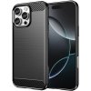Techsuit Carbon Silicone kryt na iPhone 16 Pro – čierny
