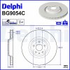 Brzdový kotúč DELPHI BG9054C