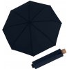 Knirps Timber manual Navy - skladací dáždnik