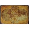 Ceduľa Mapa sveta 30cm x 20cm Plechová tabuľa