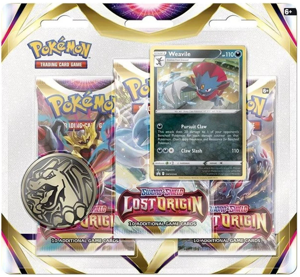 Pokémon TCG 3 Pack Blister Booster