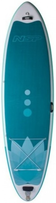 Paddleboard NSP O2 Lotus FS 10\'6 AQUA