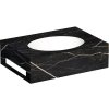 Kompaktná doska pod umývadlo so zapusteným umývadlom Intedoor TRENTA Compact čierna dĺžka 60 cm až 160 cm x 50 cm S výrezom