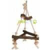 Trixie Závesný drevený triangel pre kanáriky a andulky 16x16x16 cm