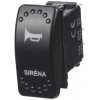 Rocker spínač SIRÉNA 12/24V