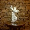DecoLED Svetelný anjel 50cm ľadovo biely
