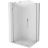 Mexen Velar L, sprchový kút s posuvnými dverami 100 x 90 cm, 8mm sklo námraza, chrómová, 871-100-090-33-01