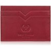 Paolo Peruzzi Kožené puzdro na karty a vizitky červená T-150-RD