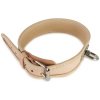 Farbiarsky kožený obojok 35 cm prírodný