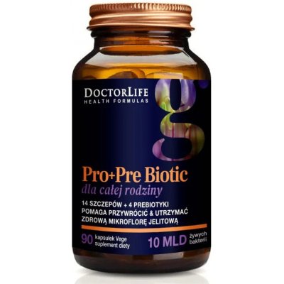 Doctor Life Pro+Pre Biotic pre celú rodinu 90 veg. kapsúl