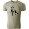 T-ričko Deer Draw pánske tričko Farba trička: Biela, Veľkosť: XXL