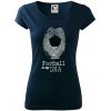 Football is my DNA - Dámske tričko Pure - 2XL ( Tmavomodrá (veľmi tmavá - skoro čierna) )