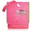 Kabelka Owl Moon crossbody - ružová růžová