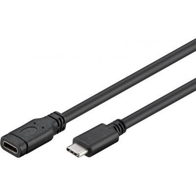 PremiumCord ku31mf2 Prodlužovací USB 3.1 konektor C/male - C/female, 2m, černý