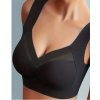 IZMAEL Bezšvová podprsenka Comfort KP30610 čierna 3XL