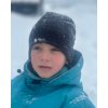 Detská zimná čiapka fleece čierna