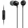 SONY slúchadlá MDR-EX15AP, handsfree, čierne MDREX15APB.CE7