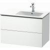 Duravit L-Cube skrinka 82x48.1x55 cm závesná kúpeľňová skrinka pod umývadlo biela LC629201818