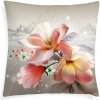 XPOSE® Mikroplyšová obliečka na vankúš MAGNOLIE 3 40x40 cm, Mikroplyš