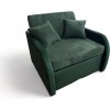 Nábytek PEGAS s.r.o. Rozkládací křeslo Jetta tmavě zelená