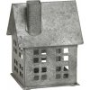 Chic Antique Zinkový antik kovový domček na sviečku Canie - 11*13*17 cm - Chic Antique