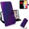 Peňaženkové kožené puzdro na Xiaomi Mi Note 10 Lite - Fialová