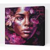 Vymalujsisam.sk Maľovanie podľa čísiel - Zmyselná žena Veľkosť: 50x50cm, Rám: Bez rámu, iba zrolované plátno