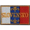 Nášivka/nažehľova vlajka trikolóra nápis Slovensko