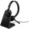 JAB Jabra Evolve 65 TE Slúchadlá s mikrofónom Káblový a bezdrôtový Pres hlavu Kancelária / call centrum USB Typ-A Bluetooth Nabíjací podstavec Čierna
