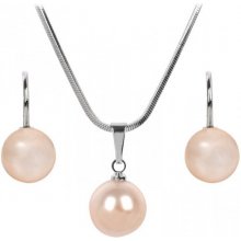 Troli sada náhrdelníkov a náušníc Pearl Peach EPEKL08RH Peach + C581810SNRH Peach