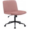 Kancelárske kreslo Kingman velvet, ružová