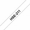 zmršťovacia bužírka BROTHER HSe211E čierne písmo, biela bužírka TUBE (5.2mm) (HSE211E)