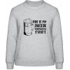 AWDis Sweat Mikina - Toto je moje Pivné Tričko - Šedivá sivá - 5XL - Dámske