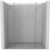 Mexen Velar L Duo sprchové dvere posuvné 180 cm, transparentné, brúsený nikel - 871-180-003-02-97