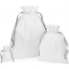 Westford Mill Pytel W121 s dárkovou stuhou, bavlněný COT500121zq203-soft white/ L Bílá/šedá