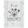 CEBA Podložka prebaľovacia s pevnou doskou COMFORT 50x70 Disney Minnie & Mickey Grey