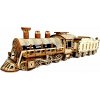 Kruzzel Dřevěné 3D puzzle Parní lokomotiva s tendrem 282 ks