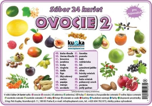 Kupka Petr Súbor 24 kariet - ovocie 2