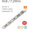 LED pás LC-5050-30LED 7,2W / 12V / RGB