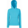 Fruit of the Loom Mikina Classic Lady-Fit Hooded Sweat s kapucí, dámská COT-16203816202 M Modrá azurově