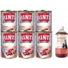 Rinti Kennerfleisch mokré krmivo pre psov - jahňacie 6x400g + LAB V Lososový olej pre psov a mačky 1000ml