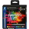 Staedtler Pigment brush 371 12 rôznych základných farieb 12 ks