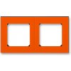 ABB, s.r.o. Levit - 3901H-A05020 66 - Rámček dvojnásobný - oranžová/dymová čierna